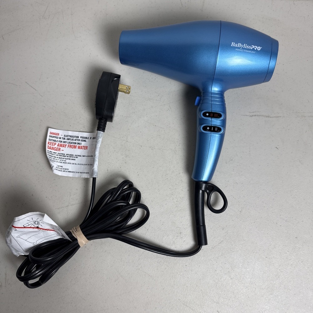 BaBylissPRO Nano Titanium Turbo Xtreme Professional Dryer - Blue - Picture 1 of 9
